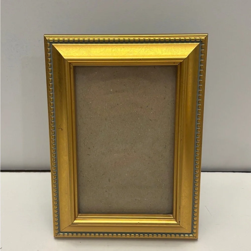 Gold color picture frame